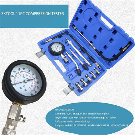 ZKTOOL LCD Digital Compression Tester Automotive,Digital 